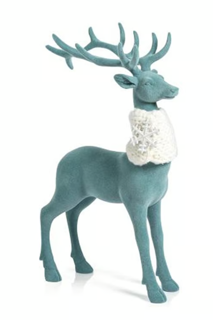 Blue Felt Stag Sitter