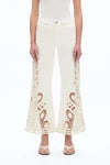 High Rise Lace Wide-Leg Jeans