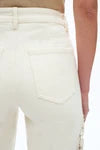 High Rise Lace Wide-Leg Jeans