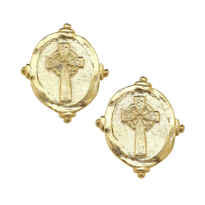 Cross Intaglio Studs