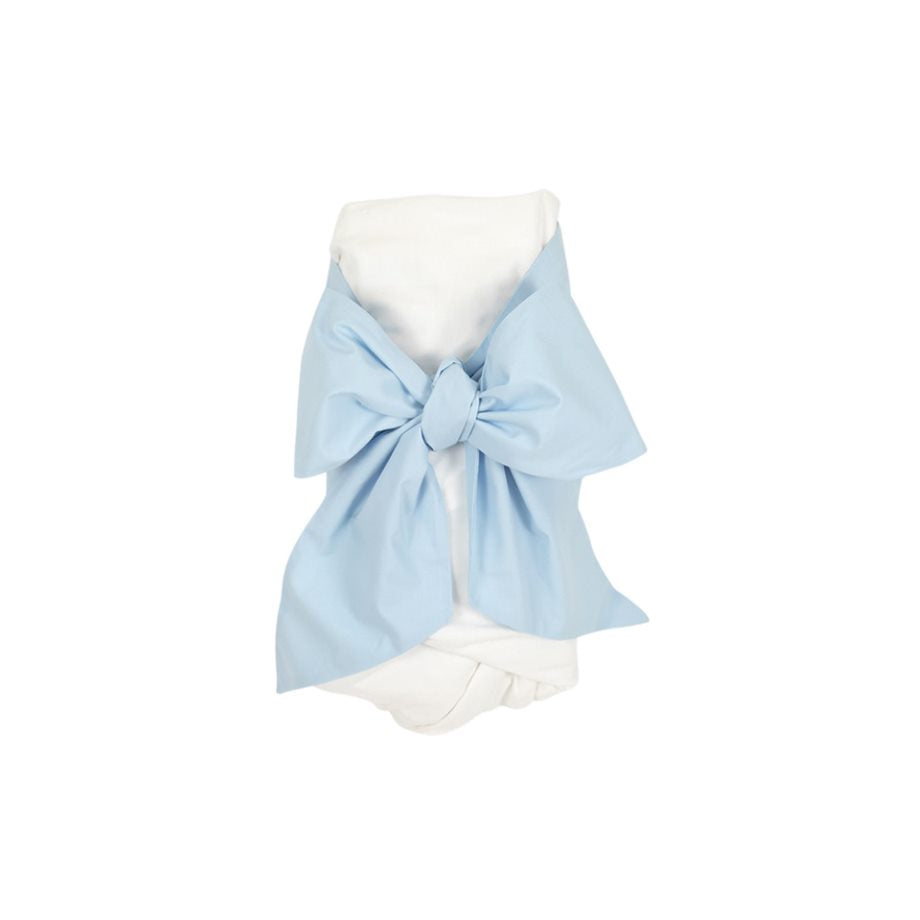 Buckhead Blue Bow Swaddle