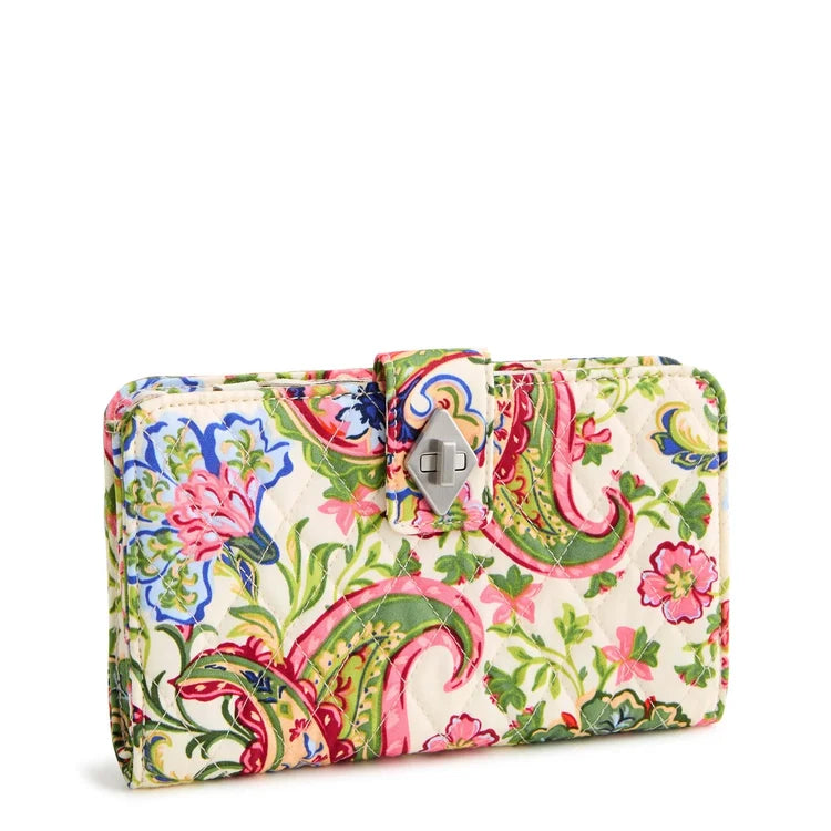 Turnlock Wallet - Vibrant Paisley