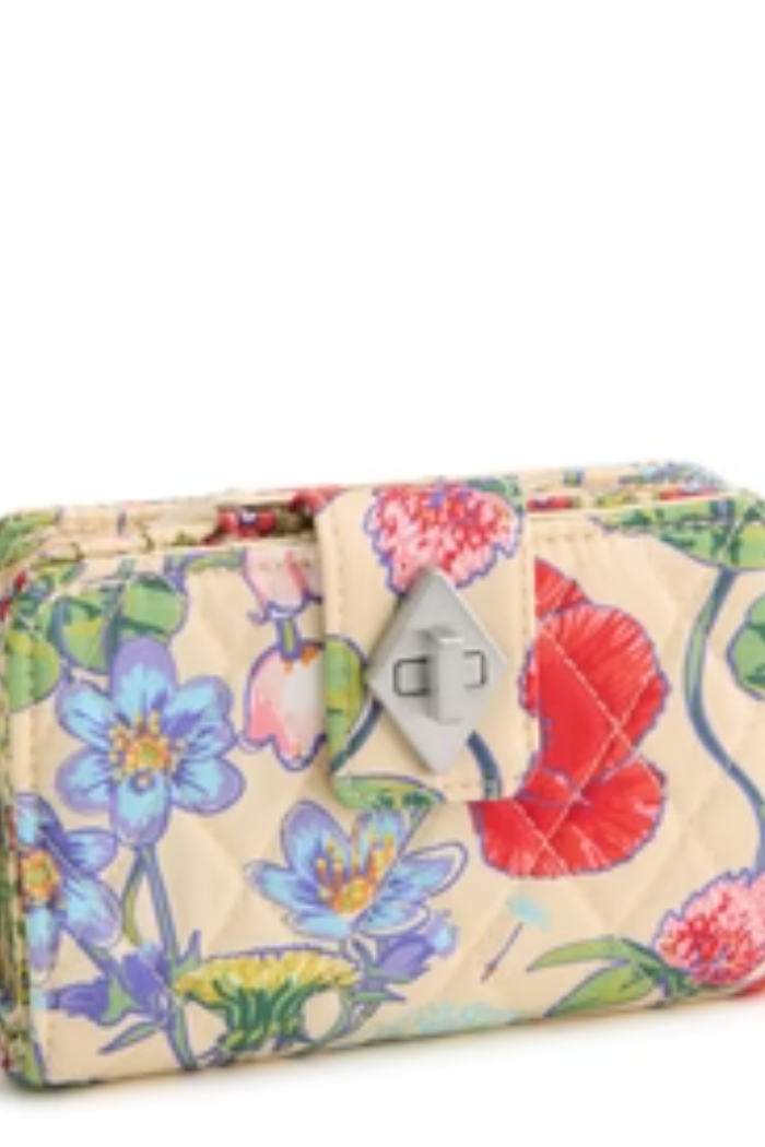 Small Turnlock Wallet Wildflowers