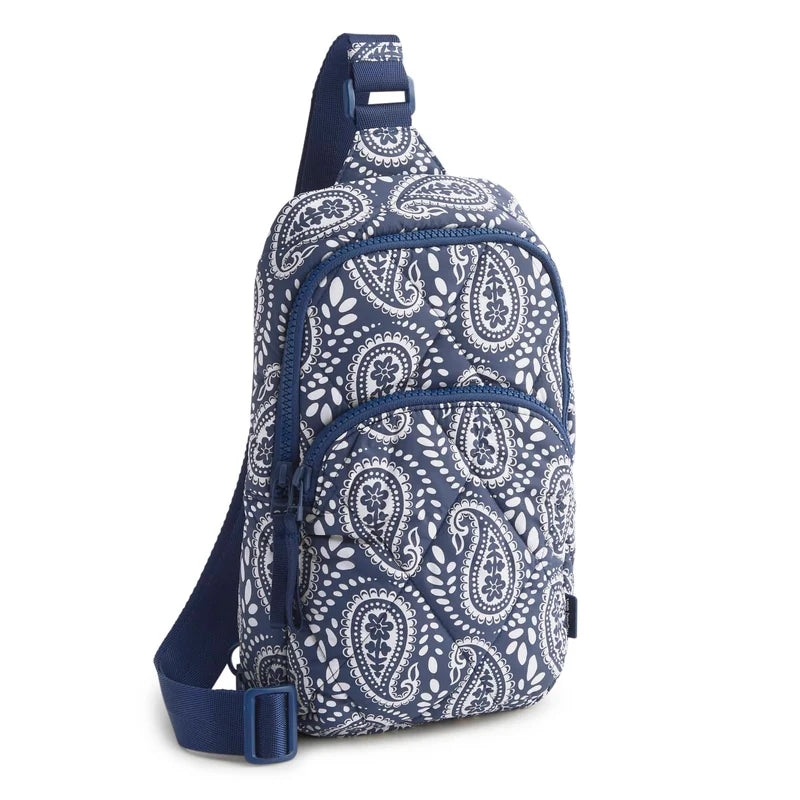 Lorman Sling Backpack Waves Paisley