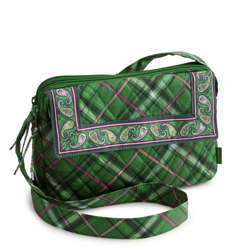 Tasha Triple Compartment Crossbody Chelsea Plaid