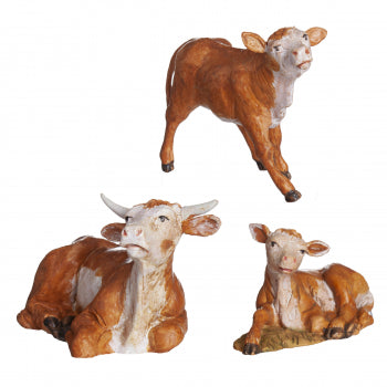 5" Large Resting Ox Family