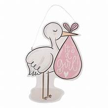 Stork It's a Girl Ornament