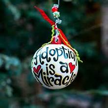 Adoption Is a Miracle Ball Ornament
