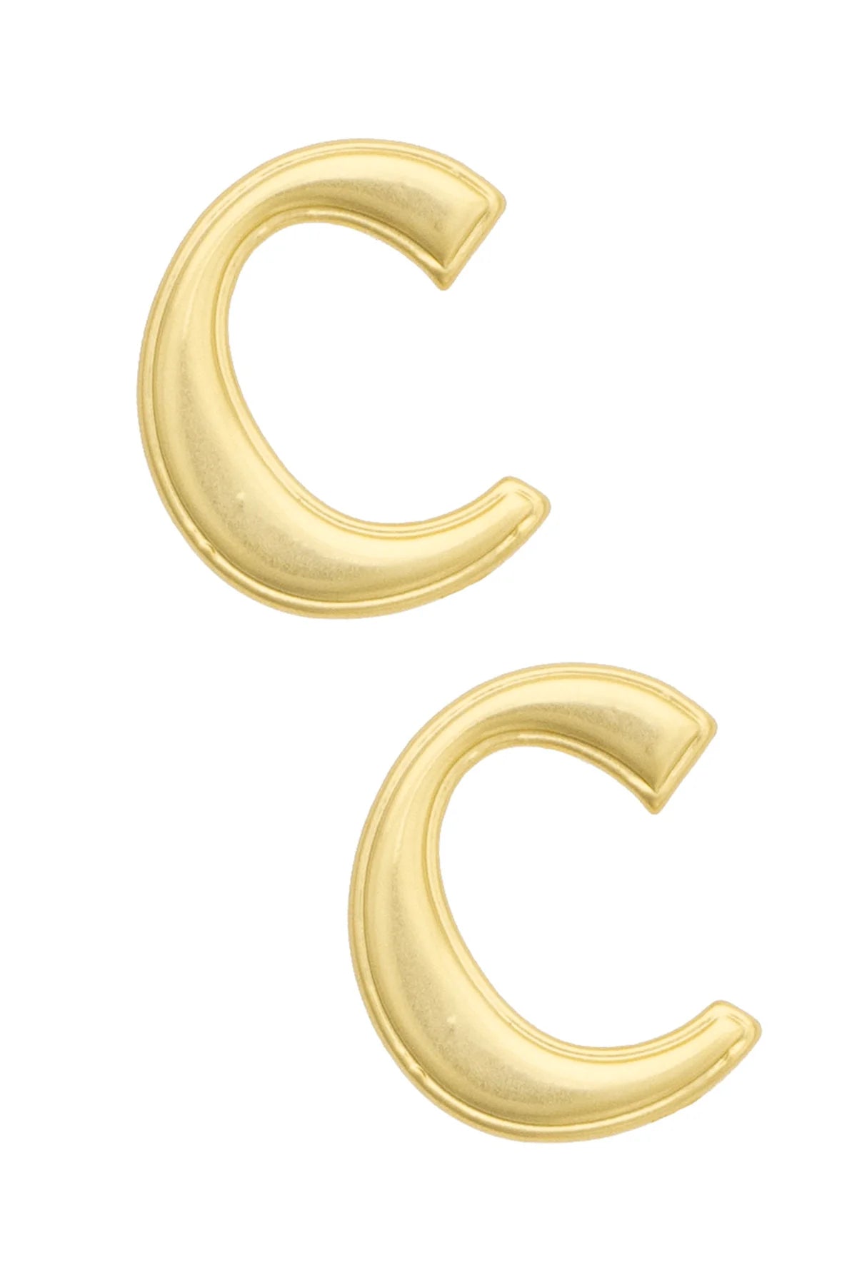 Clemson Tigers 24K Stamped Logo Stud Earrings