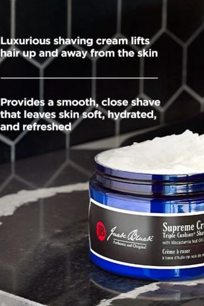 Supreme Cream Triple Cushion Shave Lather, 9.5 oz