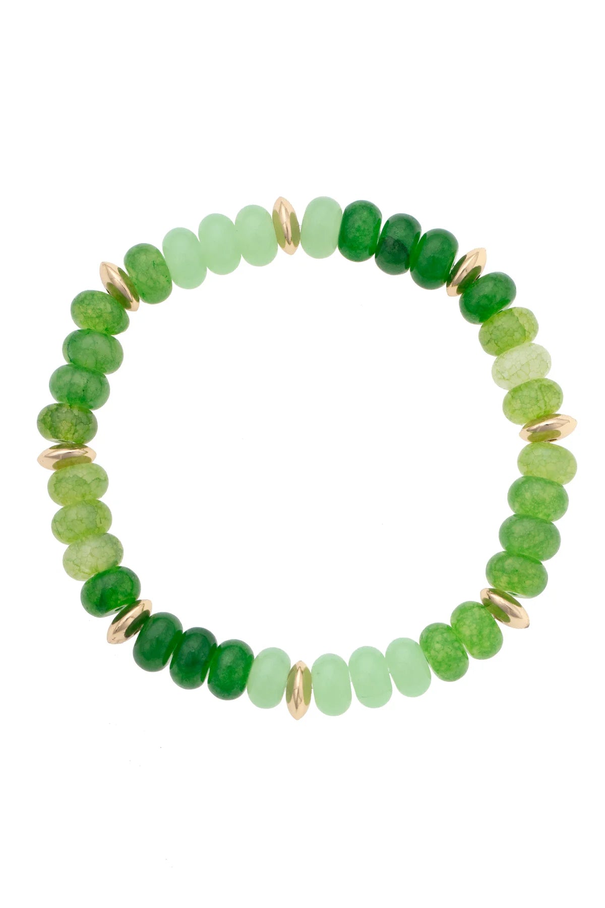 Semi Precious Beaded Bracelet in Green