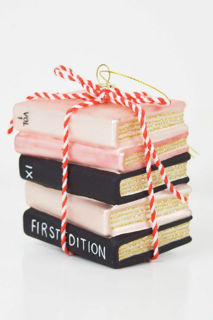 Book Club Glass Ornament