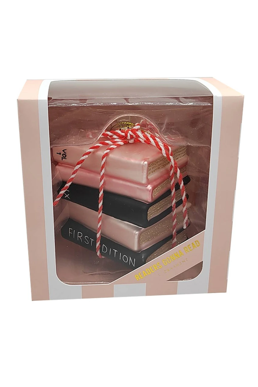 Book Club Glass Ornament