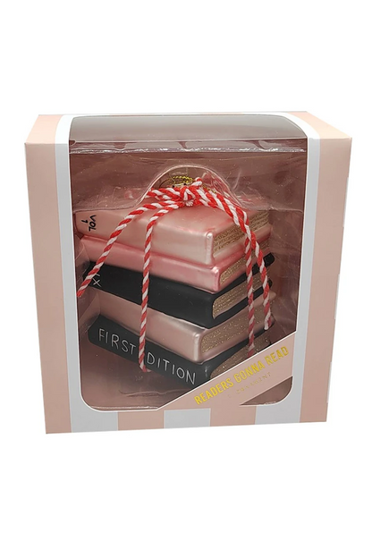 Book Club Glass Ornament