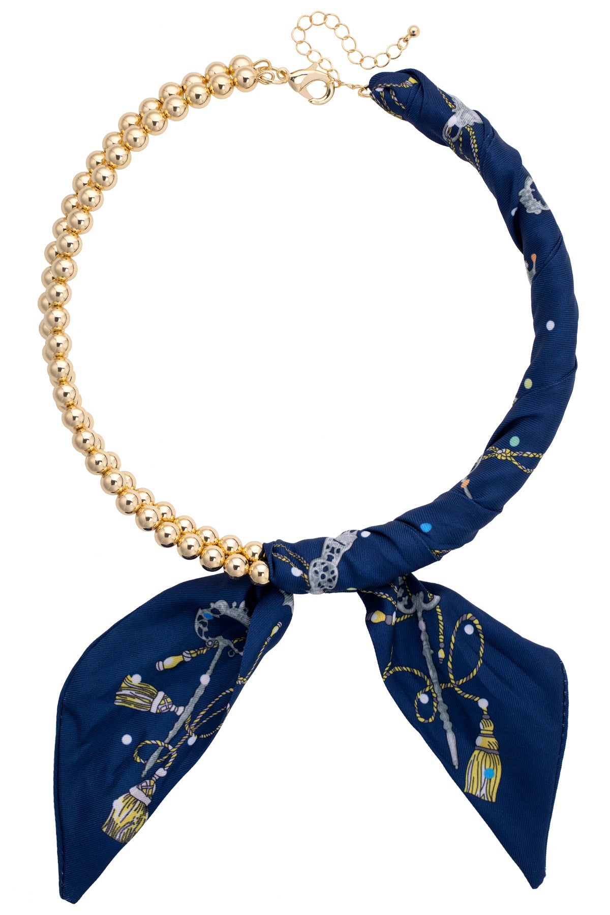 Elodie Ball Bead Scarf Necklace