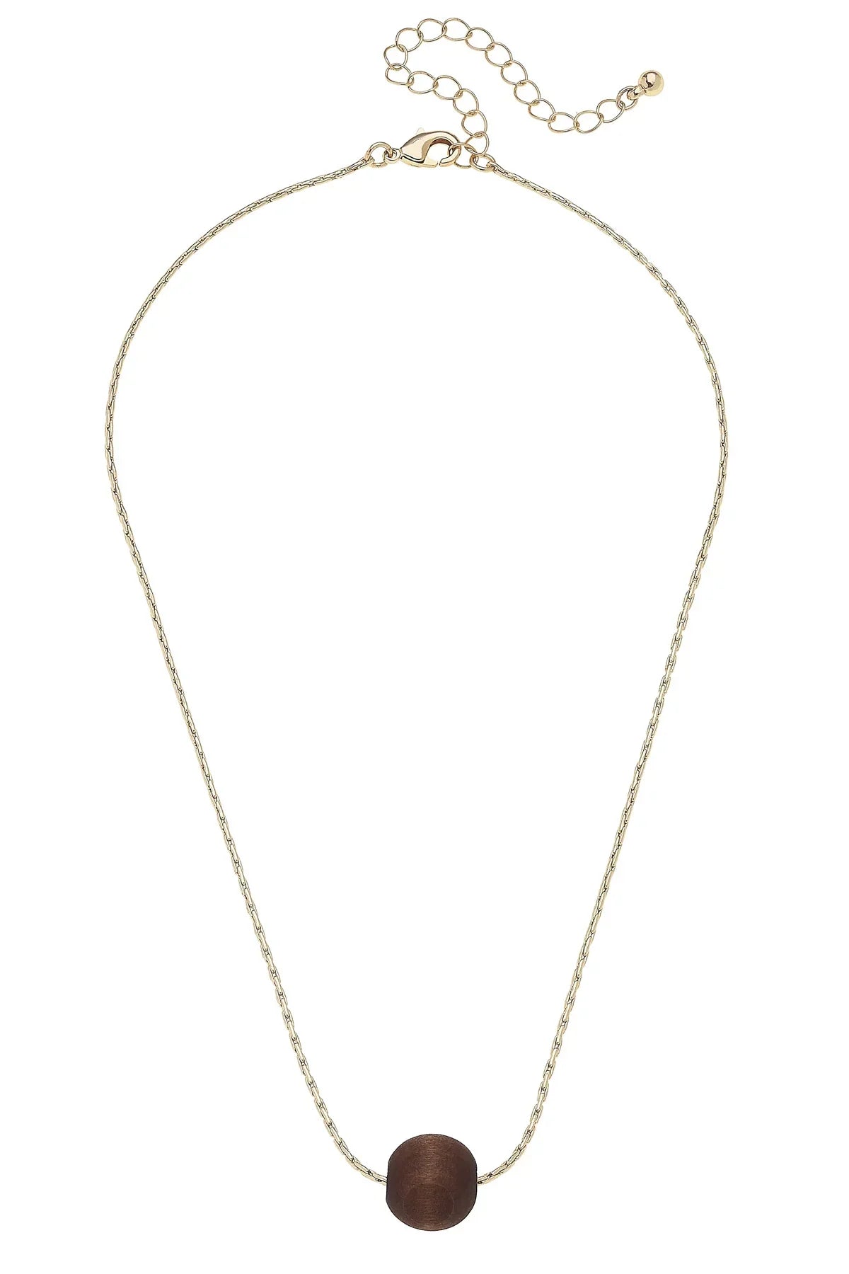 Waverly Wood Bead Necklace