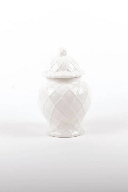 Small White Ginger Jar