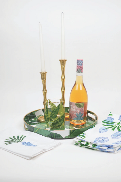 Gold Bamboo Small Candlestick Set