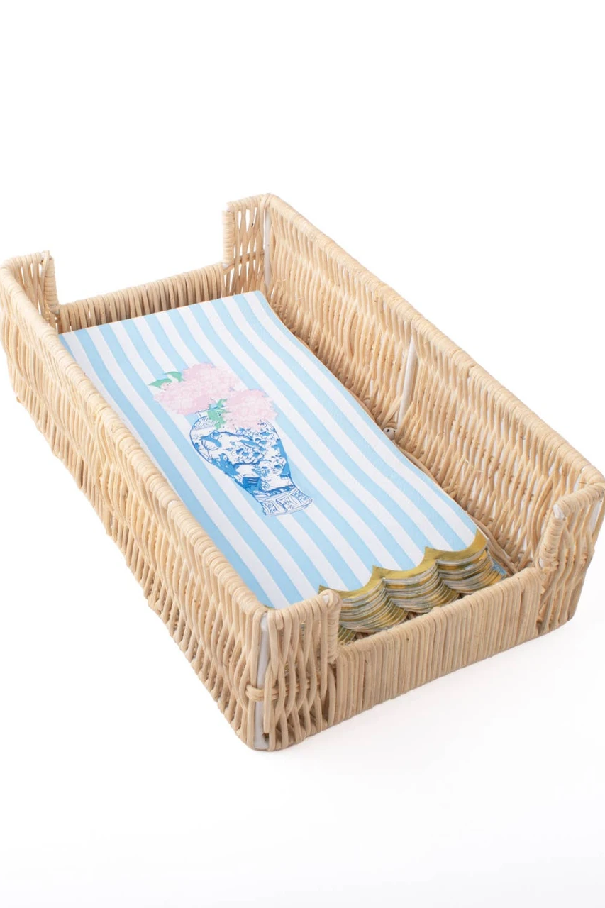 Natural Rattan Guest Towel Tray