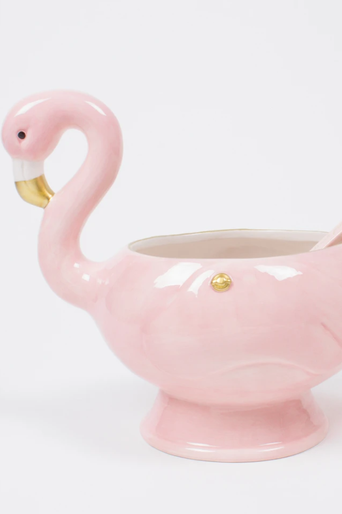 Flamingo Punch Bowl & Ladle