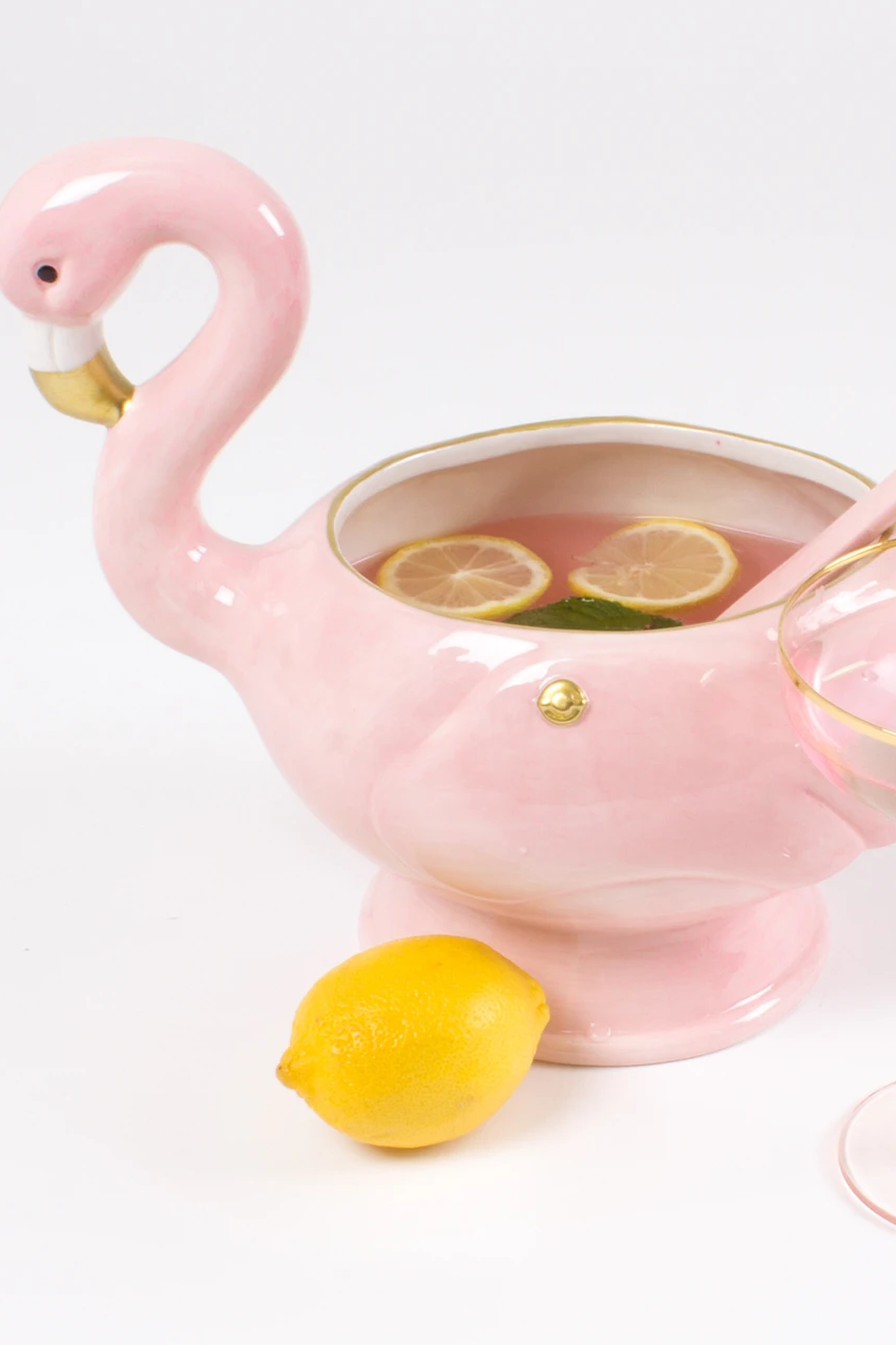 Flamingo Punch Bowl & Ladle