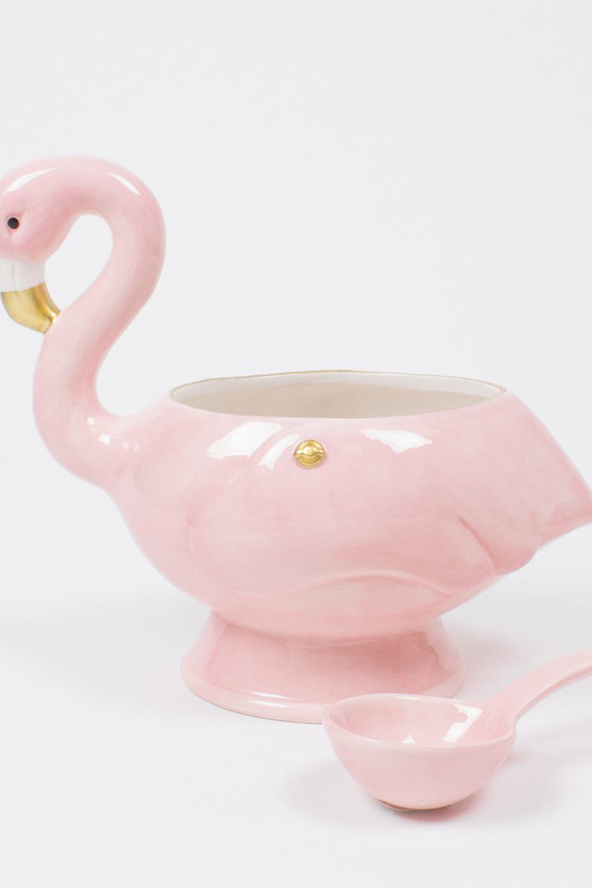 Flamingo Punch Bowl & Ladle