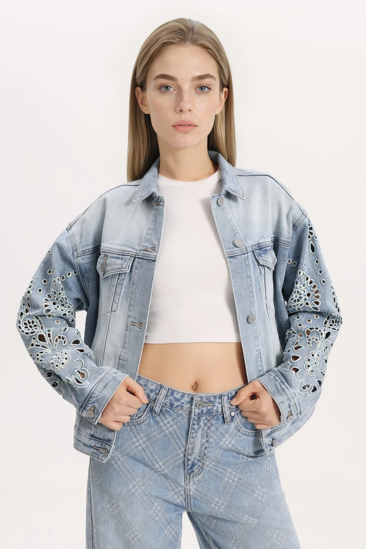 Embroidered Denim Jacket