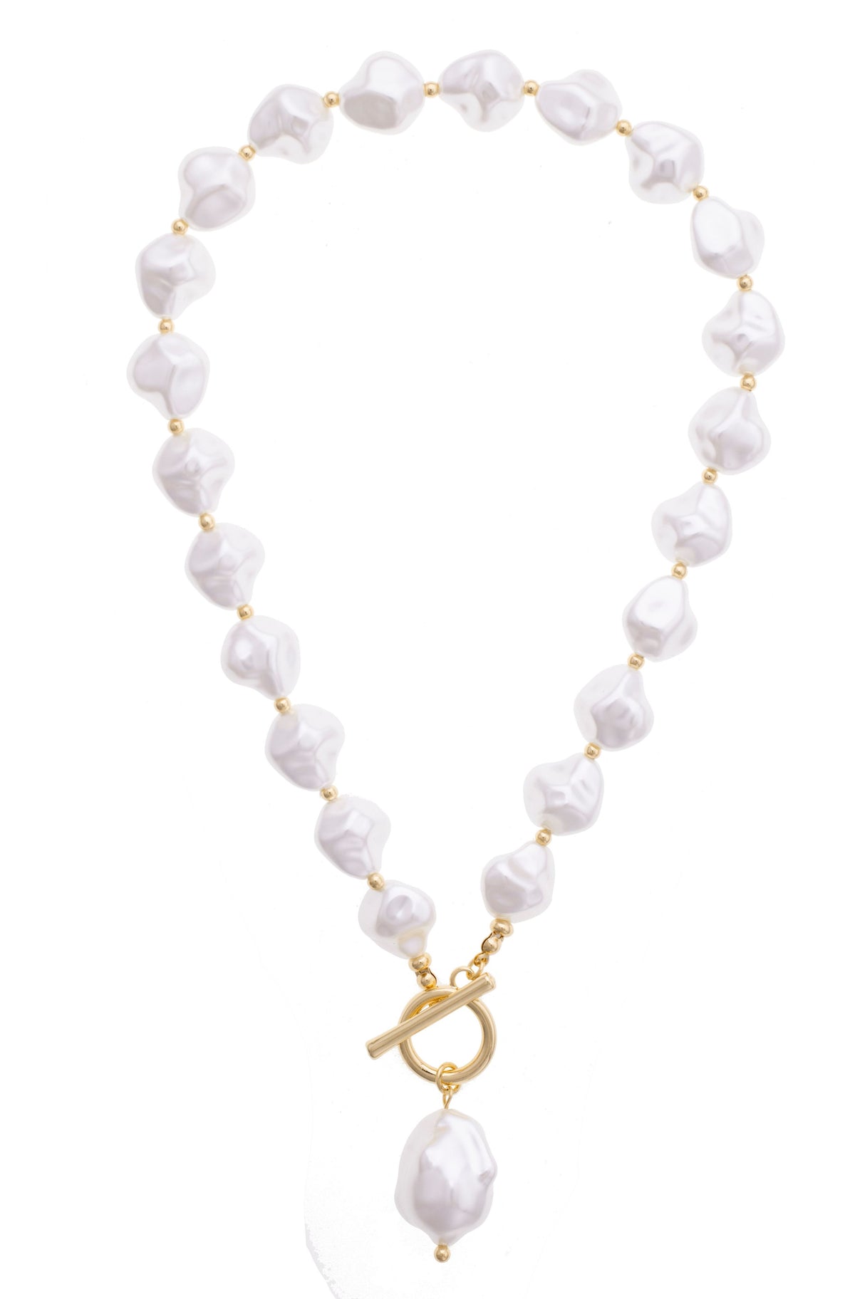 Darcy Freshwater Pearl Toggle Front Necklace