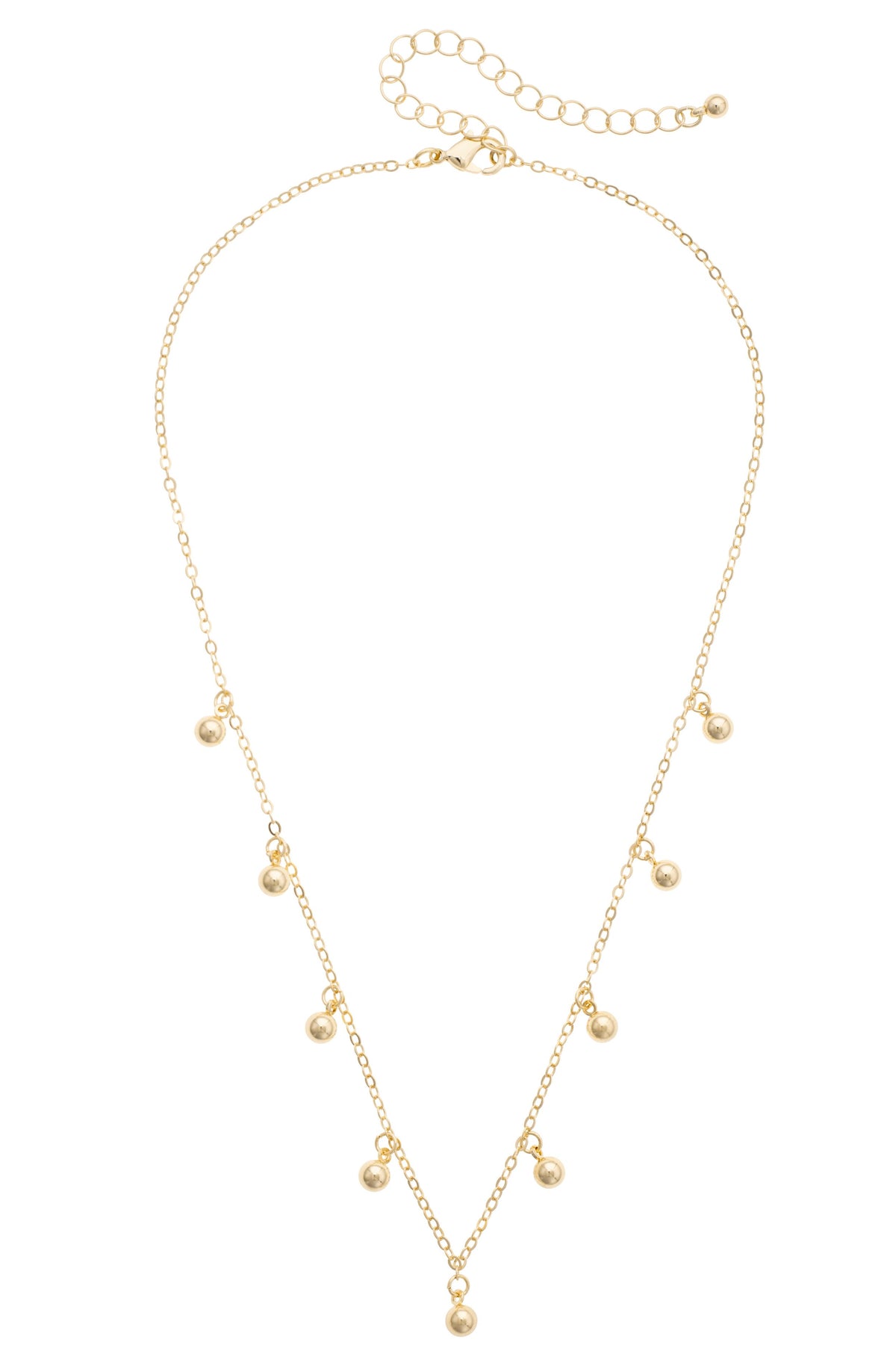 Dome Mini Drip Necklace in Shiny Gold
