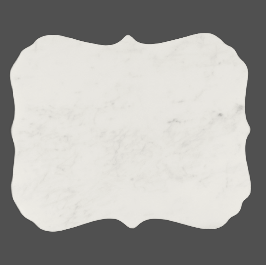 Marble Scalloped Tray