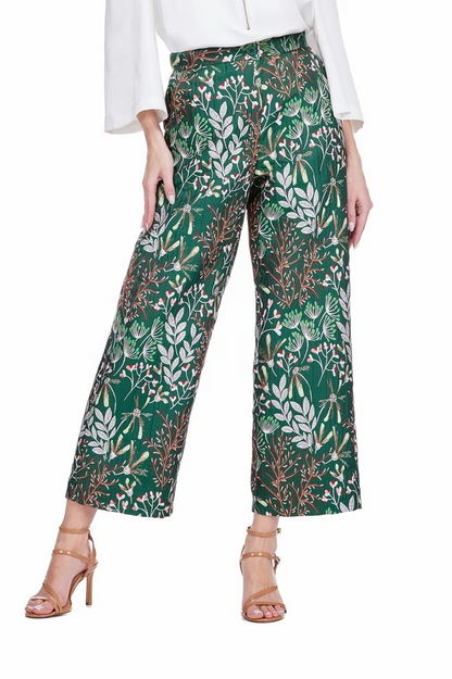 Evergreen Bloom Side Pocket Pants