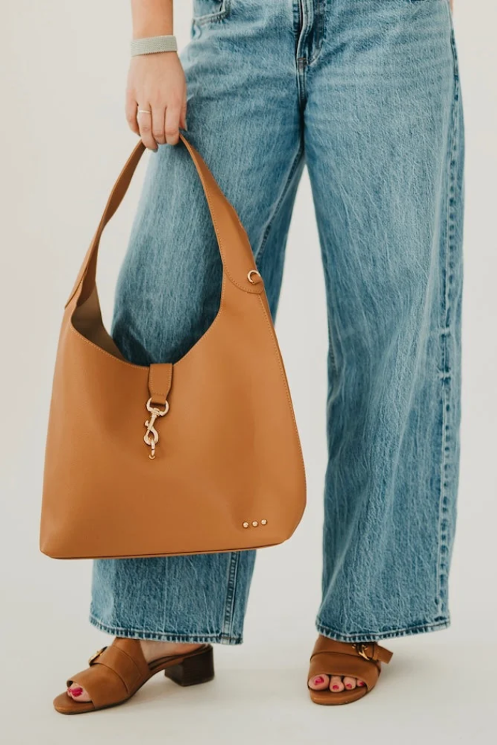 Haddie Hobo Tote - Vegan Leather