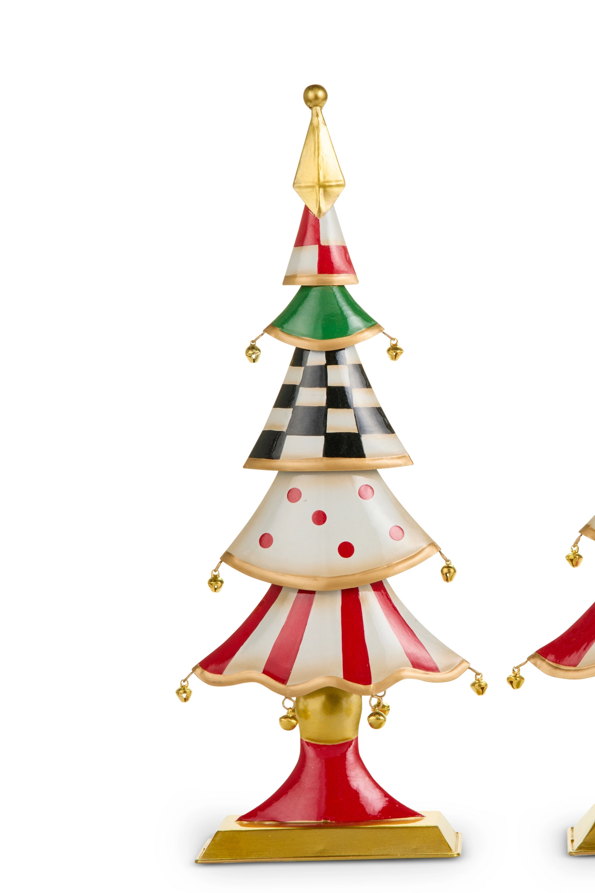 22" Jingle Bell Tiered Trees