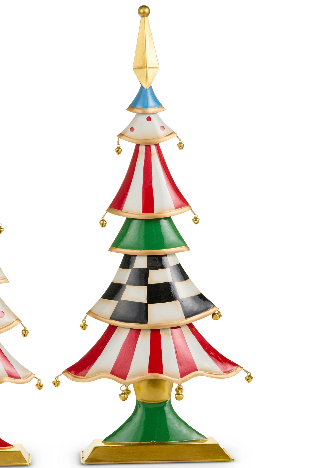 22" Jingle Bell Tiered Trees