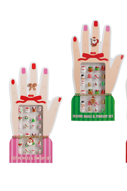 Christmas Nails & Jewelry Se