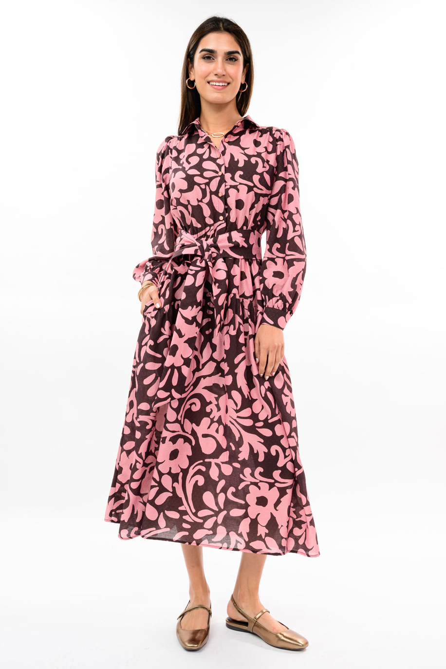 Bit of Shimmer Floral Dress