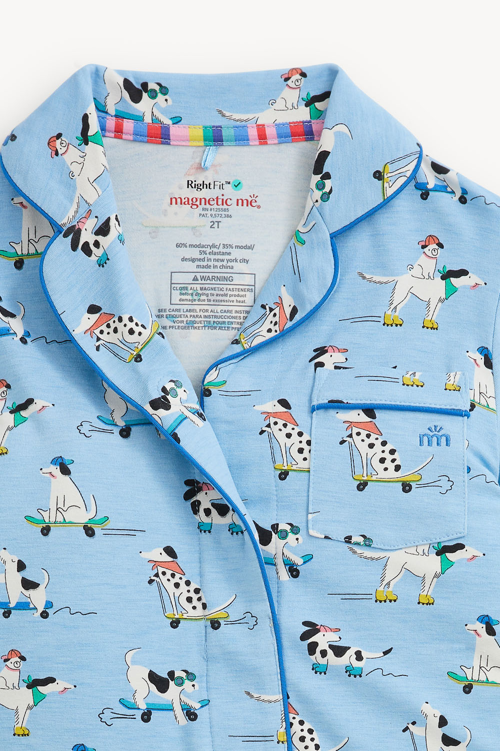 'Ruff Riders' Magnetic Modacrylic Pajamas