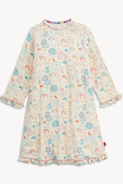 'Poodle Pawlor' Magnetic Modacrylic Nightgown
