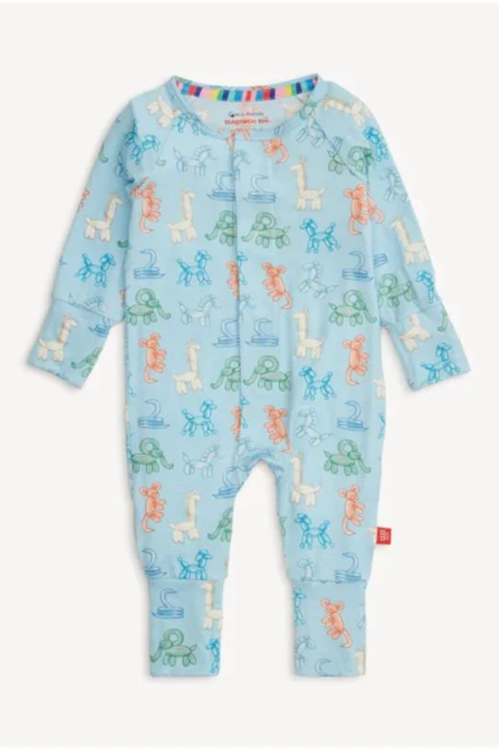Blue Party Animals Glow in the Dark One-Piece - Magnetic Me