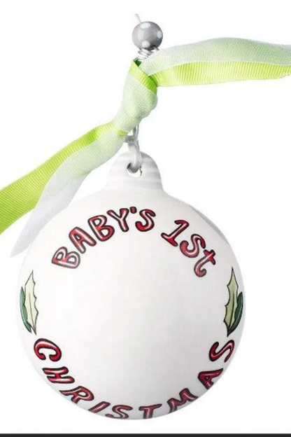 Stocking Baby's 1st Christmas Ornament