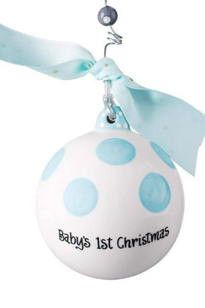 Blue Baby's 1st Rocking Horse Ornament