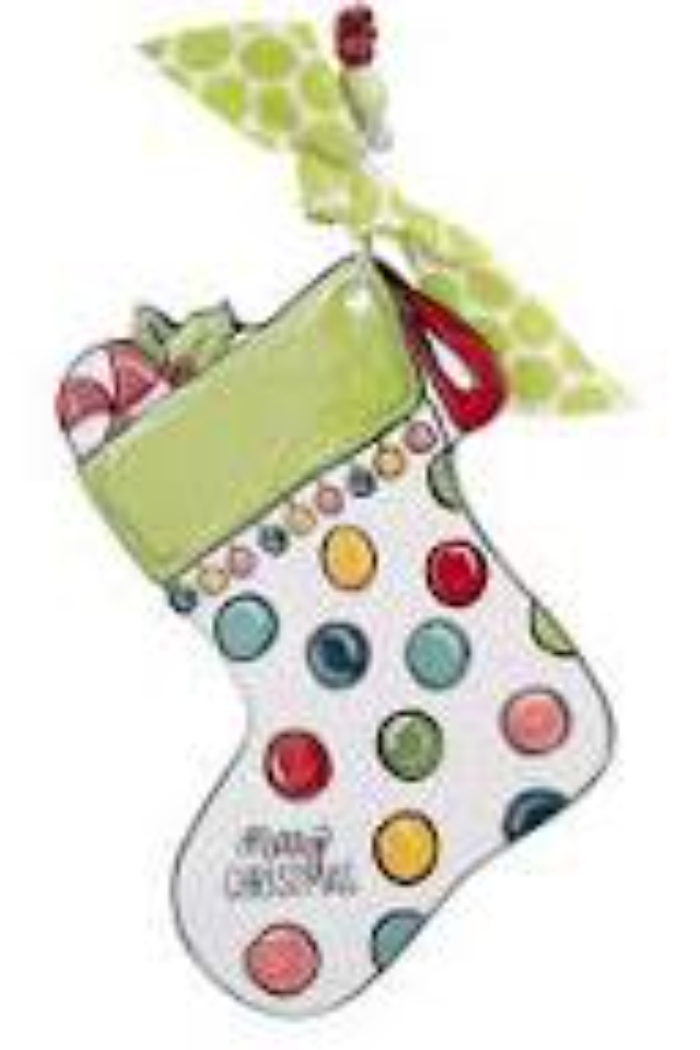 Colorful Stocking Flat Ornament