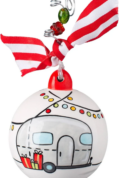Airstream Camper Ball Ornament