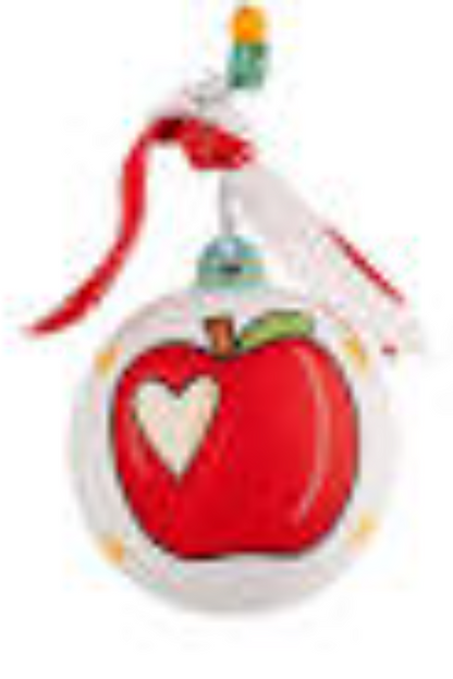 Teacher Apple Ornament