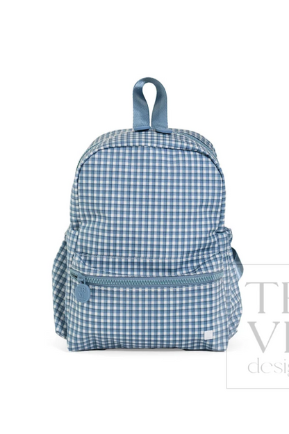 Mini Backer - Rodeo Check Indigo