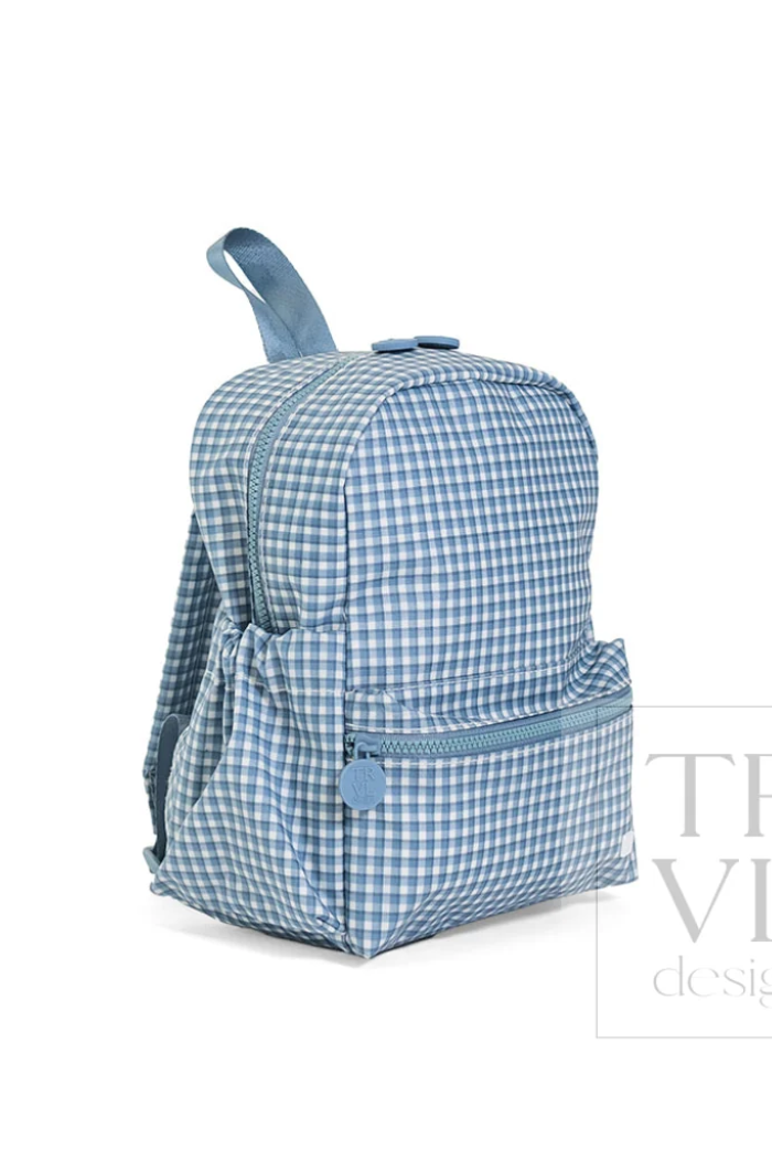 Mini Backer - Rodeo Check Indigo