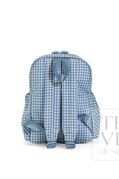 Mini Backer - Rodeo Check Indigo