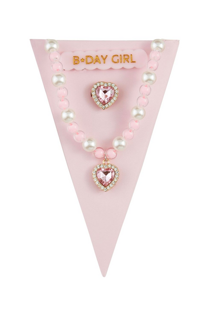 Light Pink Birthday Jewelry Set