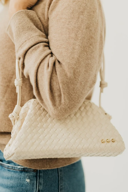 Lacy Woven Frame Crossbody