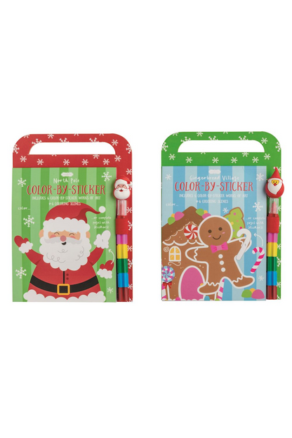Christmas Color-By-Sticker Set